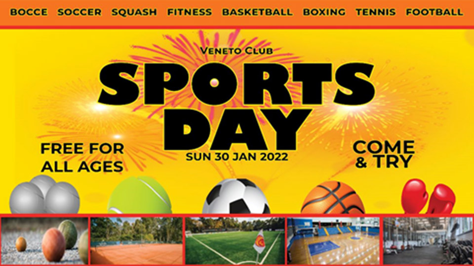 Veneto Club to host free Sports Day