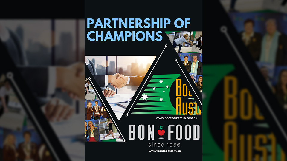 Bocce Australia and Bon Food sponsorship